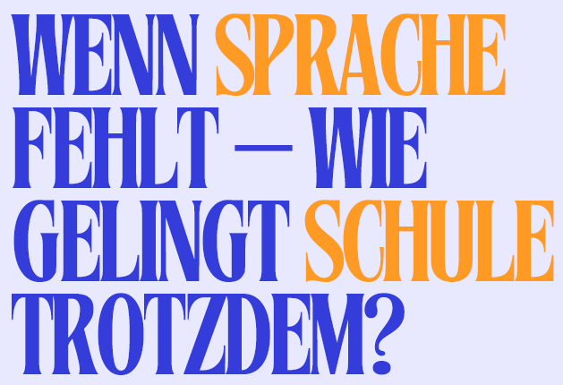 Flyer zur Veranstaltung "Wenn Sprache fehlt"
